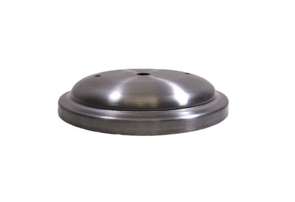 CANOPY/BACKPLATE DOMED 5 1/4" X 1" 13/32" C.H. W/2 HOLES 3/16" 2 3/4" C-C 20 GA CRS