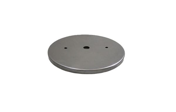 CANOPY/BACKPLATE 5" X 1/4" 13/32" C.H. W/2 HOLES 3/16" 2 3/4" C-C 20 GA CRS