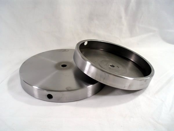 Table Lamp Bases with 1/4-inch Felt Lip Steel Unfinished