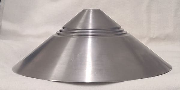 Large Cone 13/8“ X 12 1/2” X 4 1/2“ 20 GA CRS .406” Center Hole